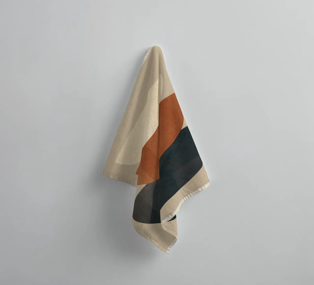 Modern Minimal Shapes 2 towel by Flow Line