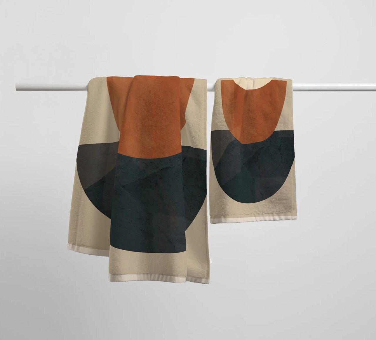 Modern Minimal Shapes 2 asciugamano da bagno da Flow Line