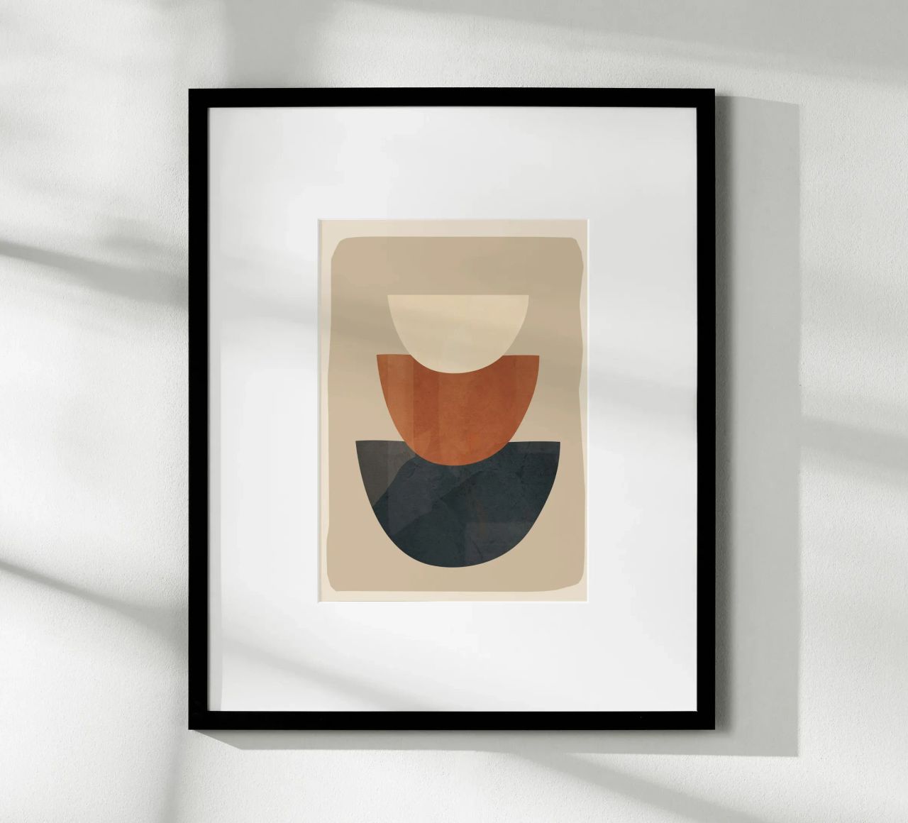 Modern Minimal Shapes 2 carta hahnemühle da Flow Line