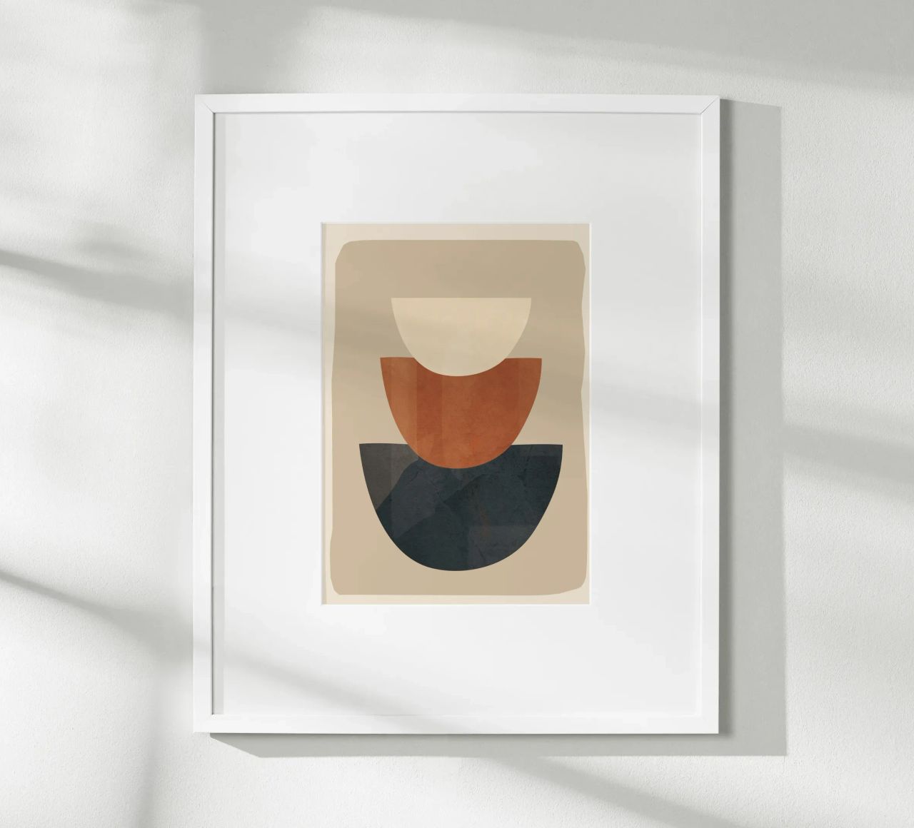 Modern Minimal Shapes 2 carta hahnemühle da Flow Line