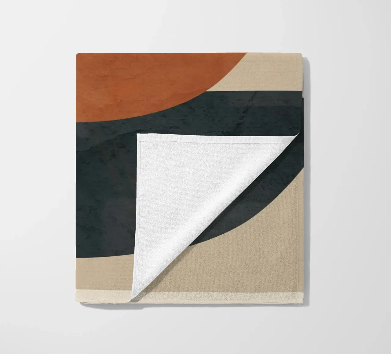 Modern Minimal Shapes 2 Strandtuch von Flow Line