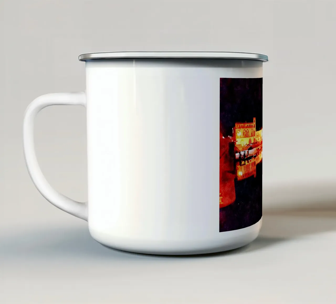 Bosa tazza in smalto da Massimo Frascogna