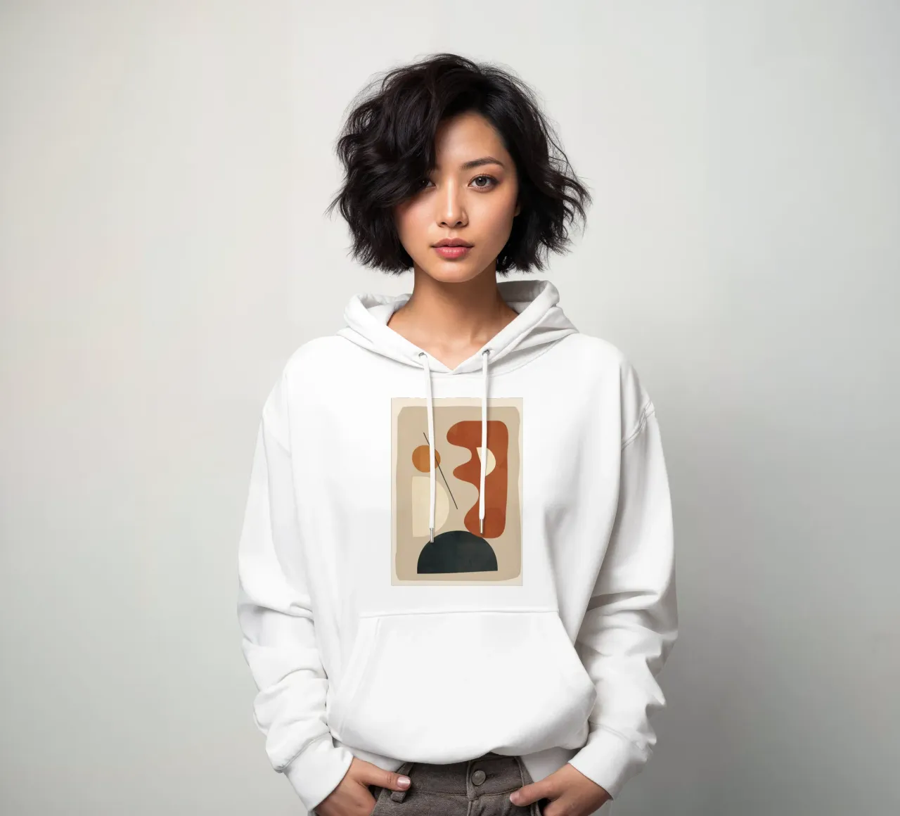 Modern Minimal Shapes 3 hoodie van Flow Line