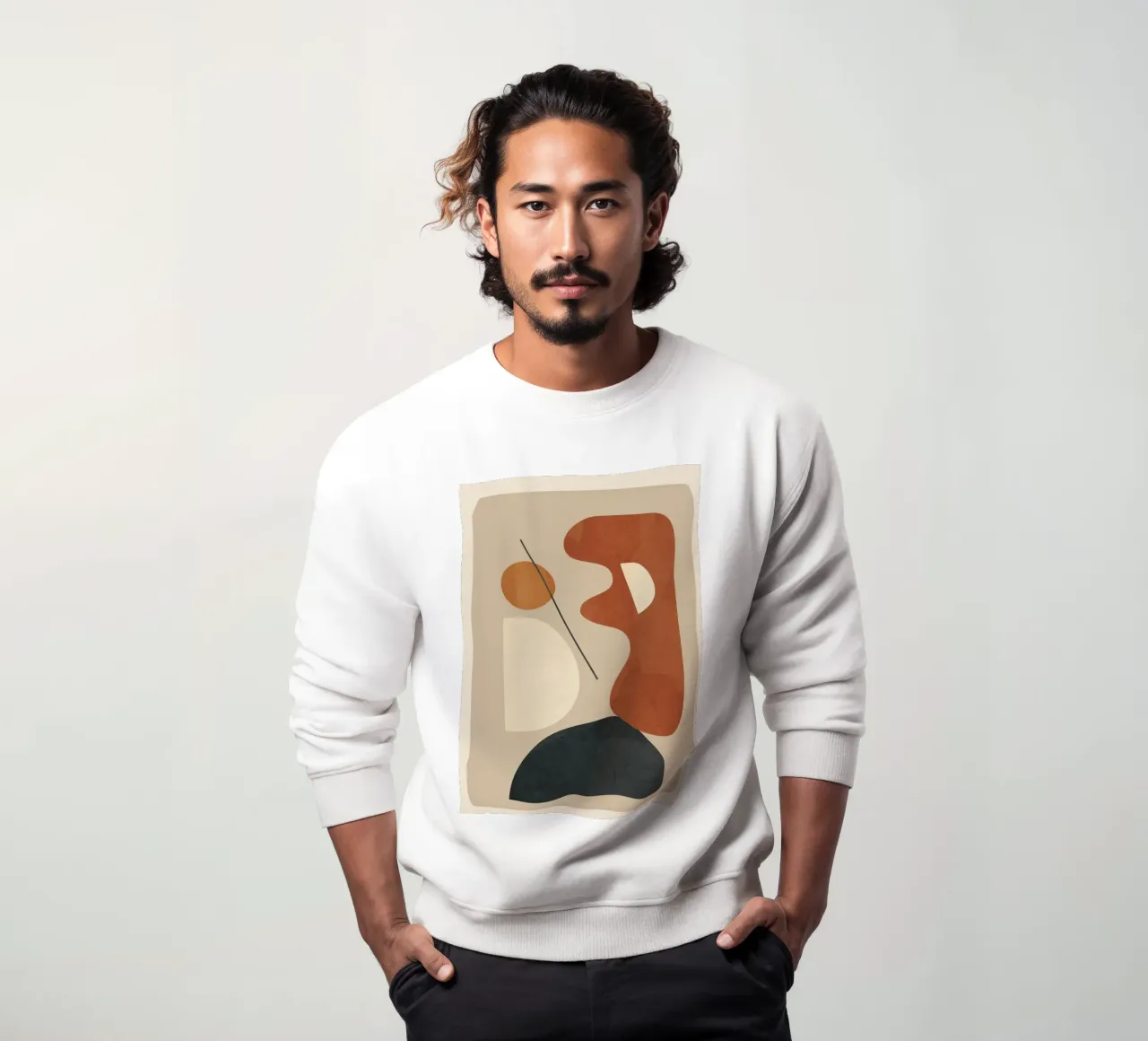 Modern Minimal Shapes 3 sudadera de Flow Line