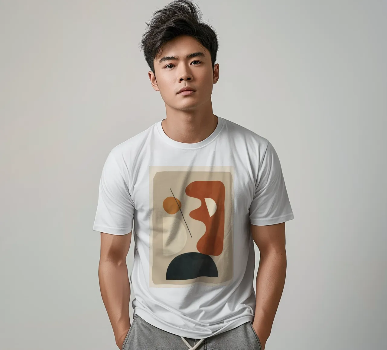 Modern Minimal Shapes 3 t-shirt da Flow Line