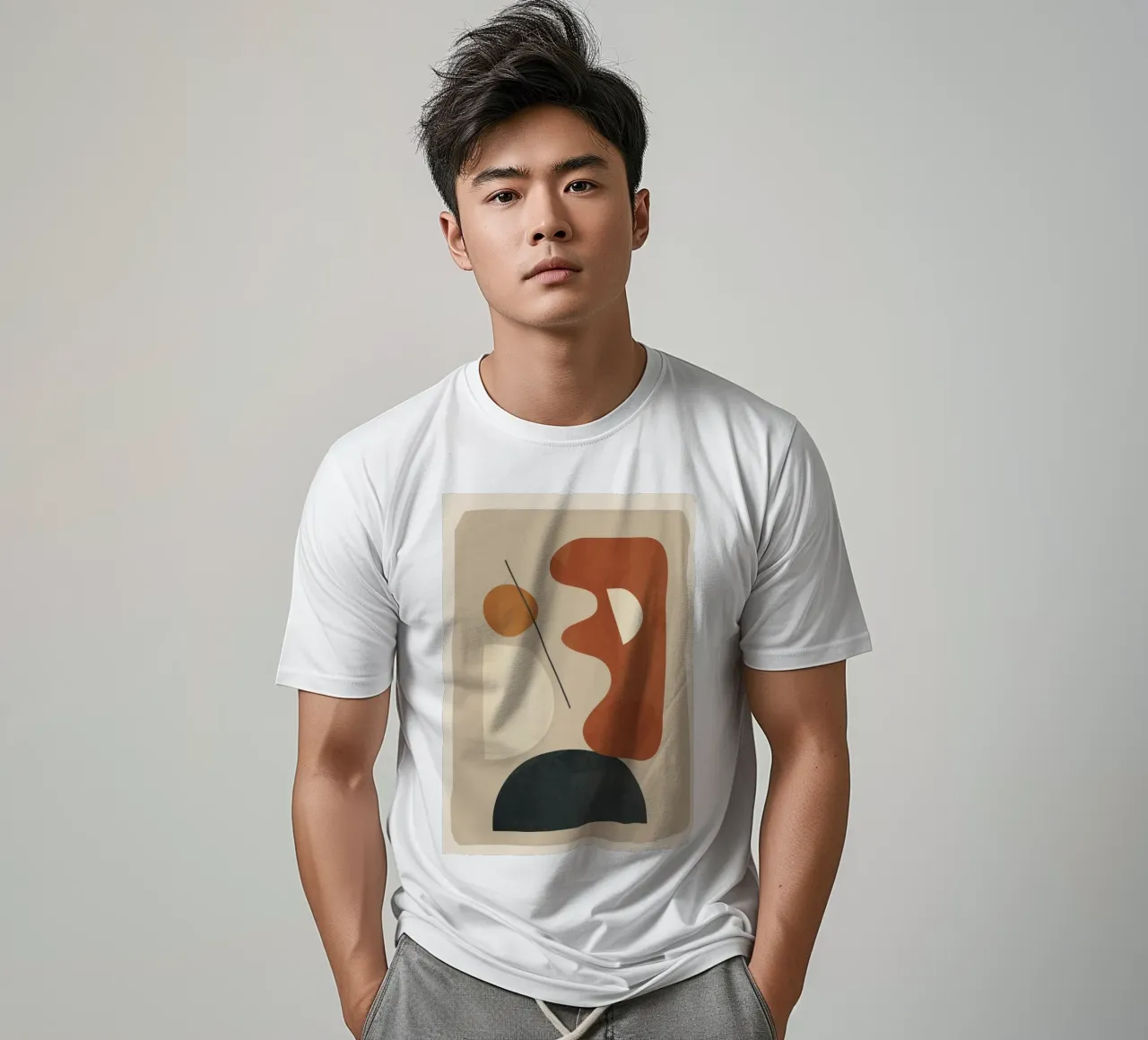 Modern Minimal Shapes 3 t-shirt by Flow Line
