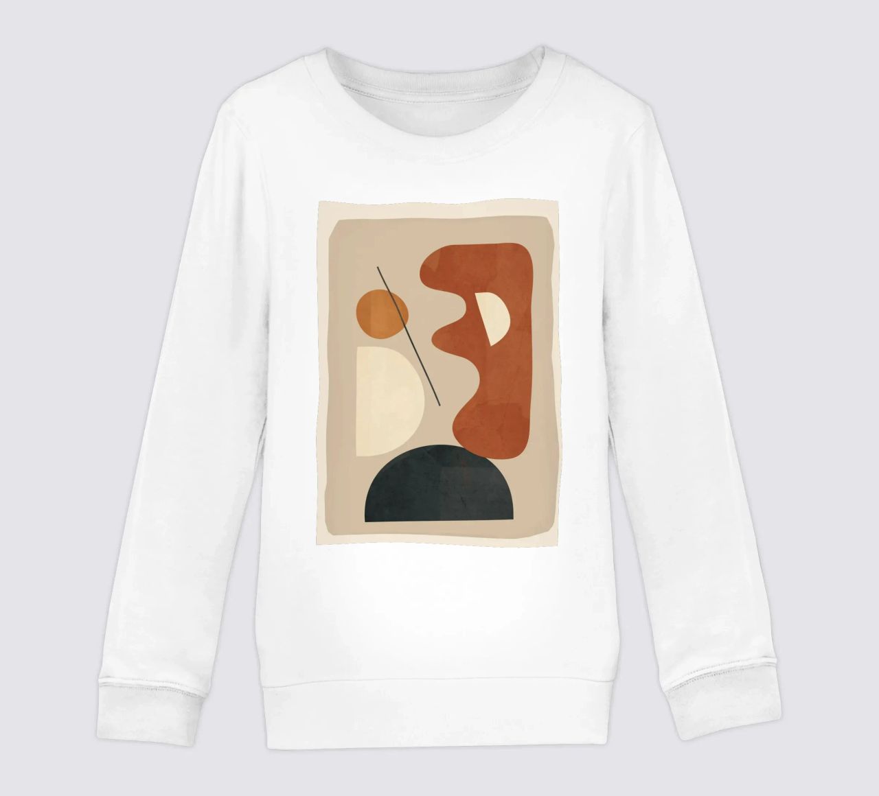 Modern Minimal Shapes 3 felpa bambino da Flow Line