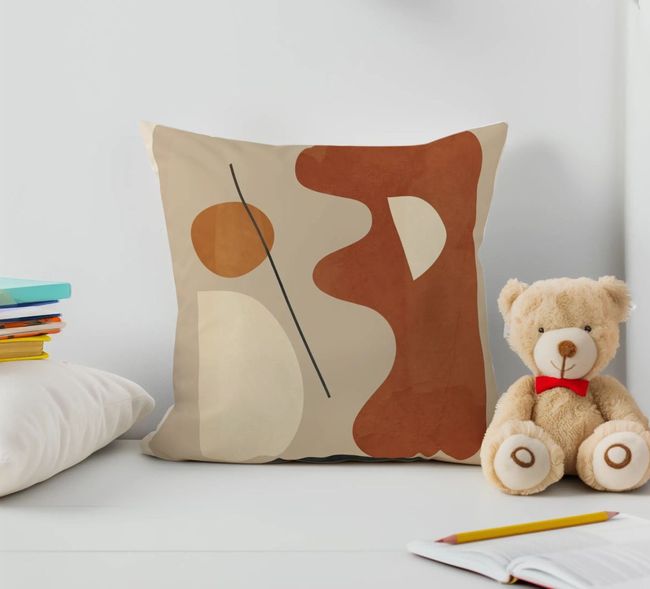 Modern Minimal Shapes 3 cuscino da Flow Line