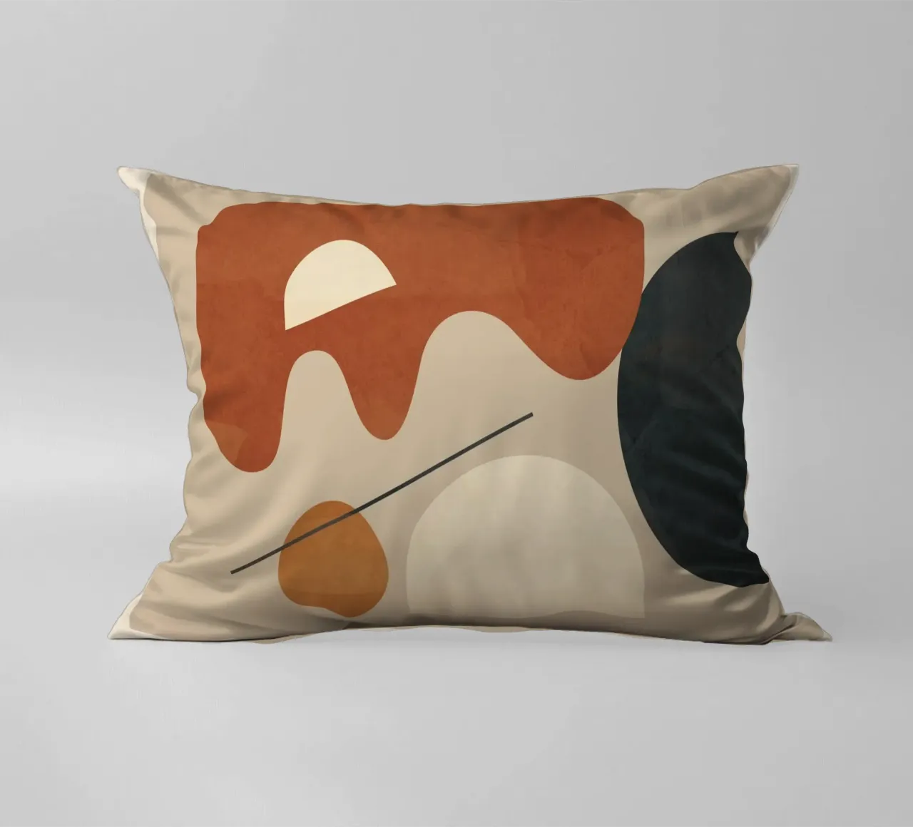 Modern Minimal Shapes 3 Kissen von Flow Line