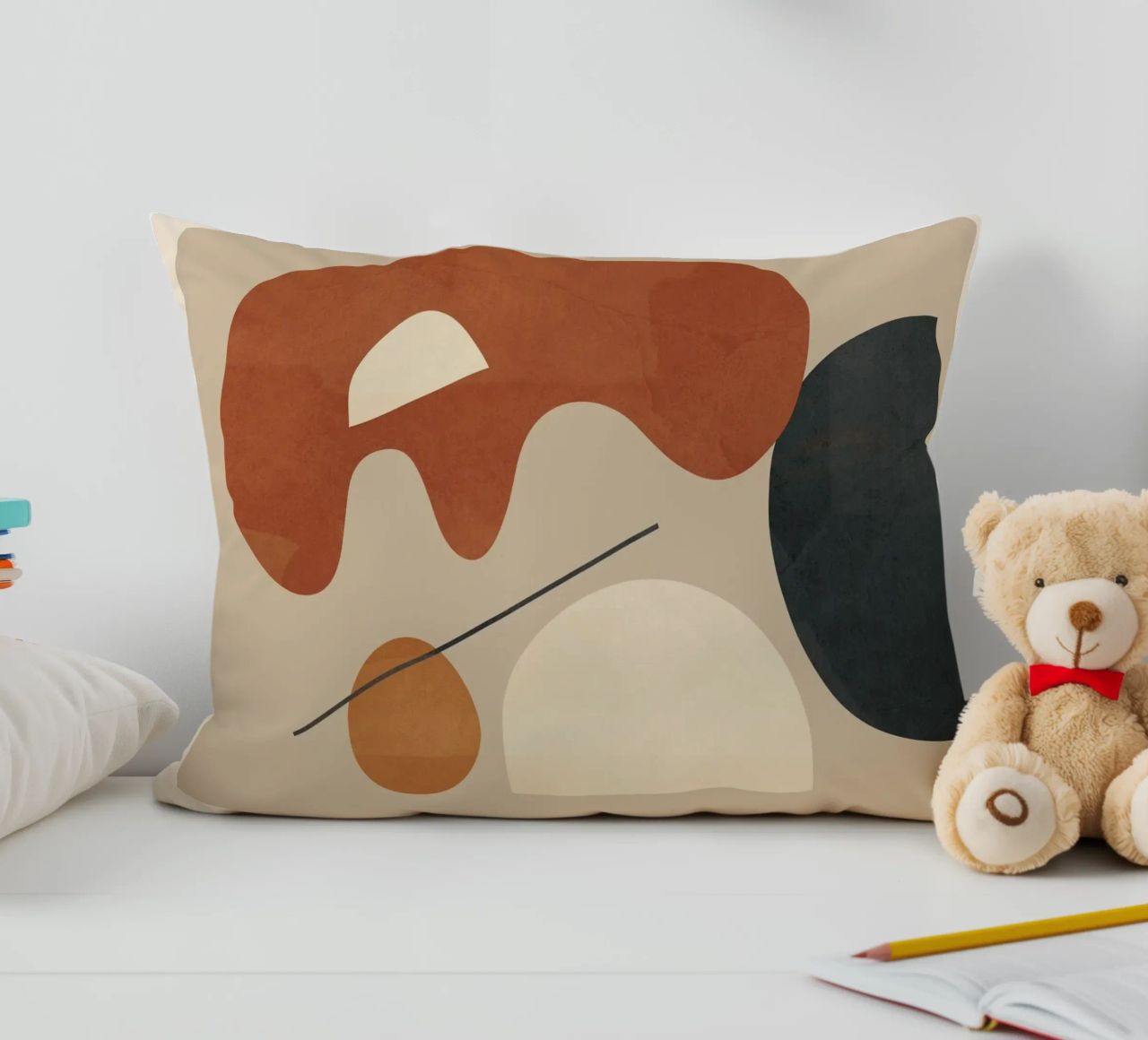 Modern Minimal Shapes 3 cuscino da Flow Line