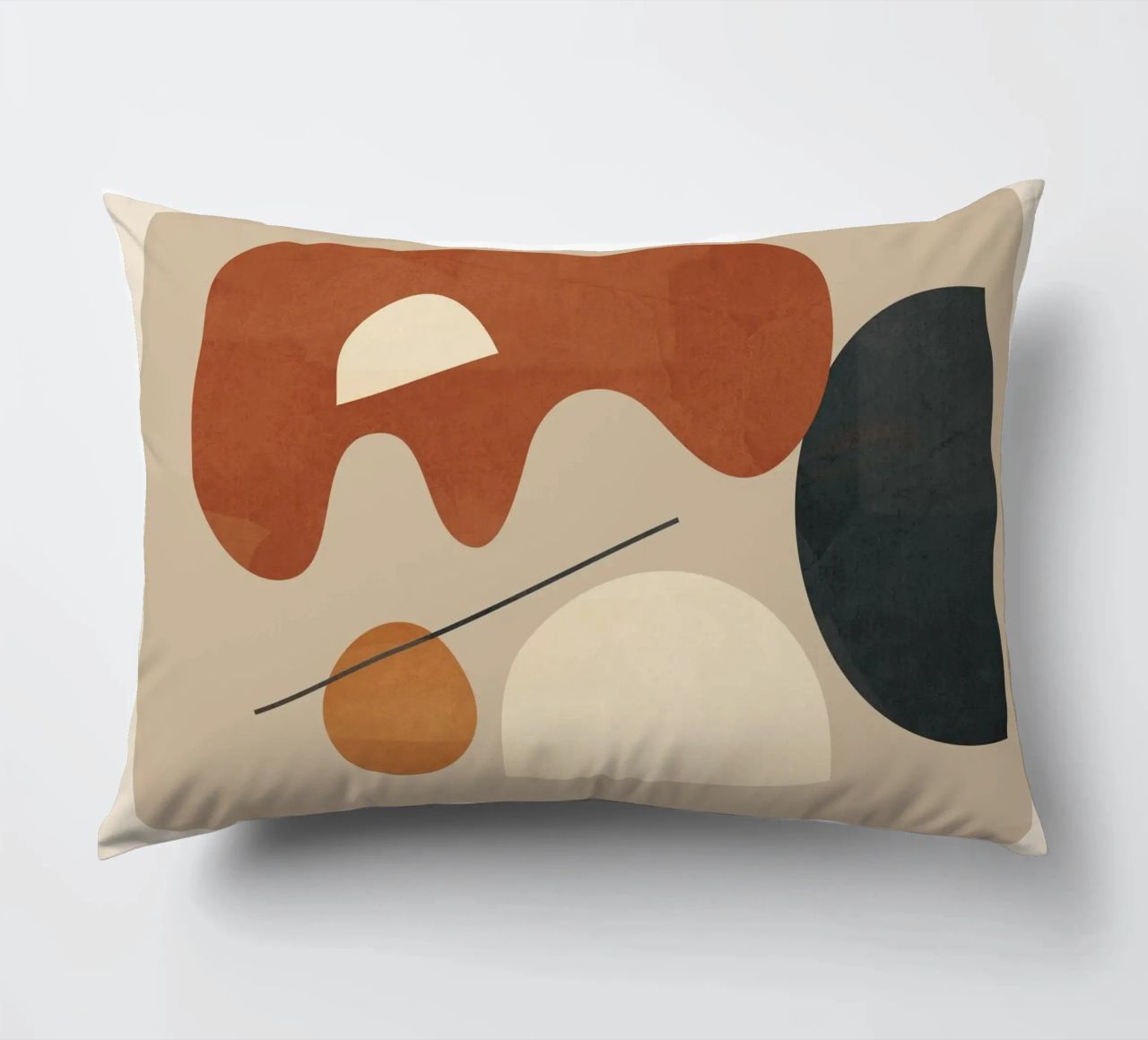 Modern Minimal Shapes 3 cuscino da Flow Line