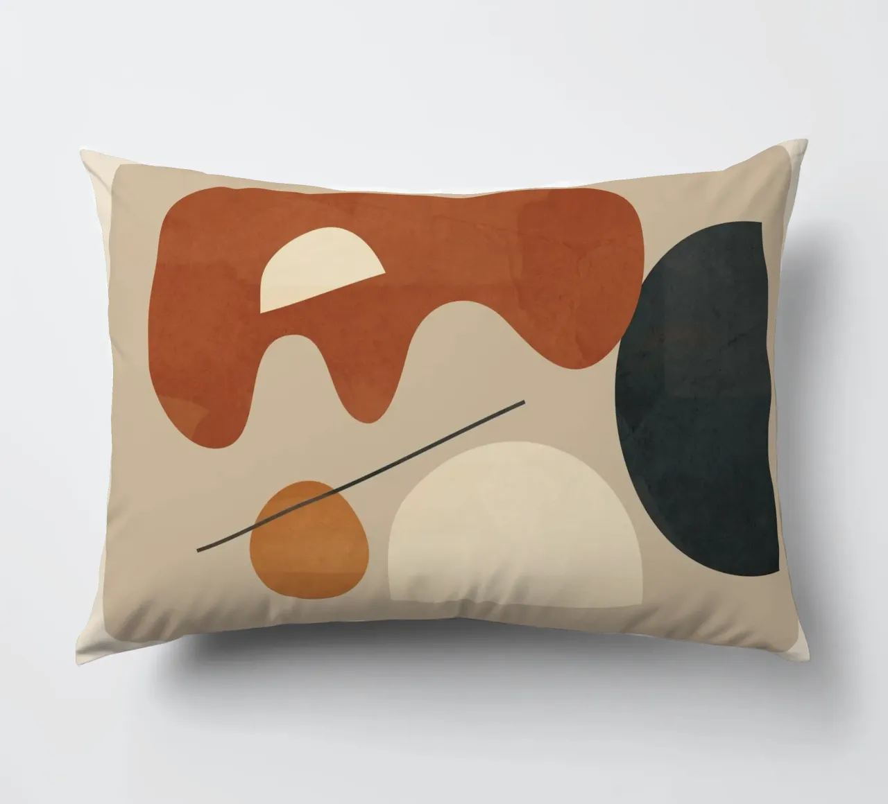 Modern Minimal Shapes 3 Kissen von Flow Line