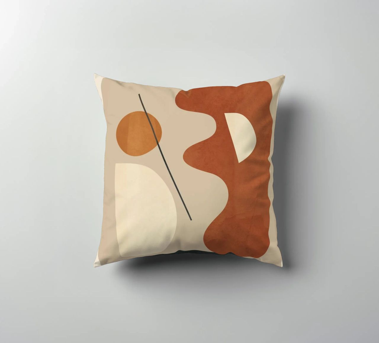 Modern Minimal Shapes 3 cuscino da Flow Line
