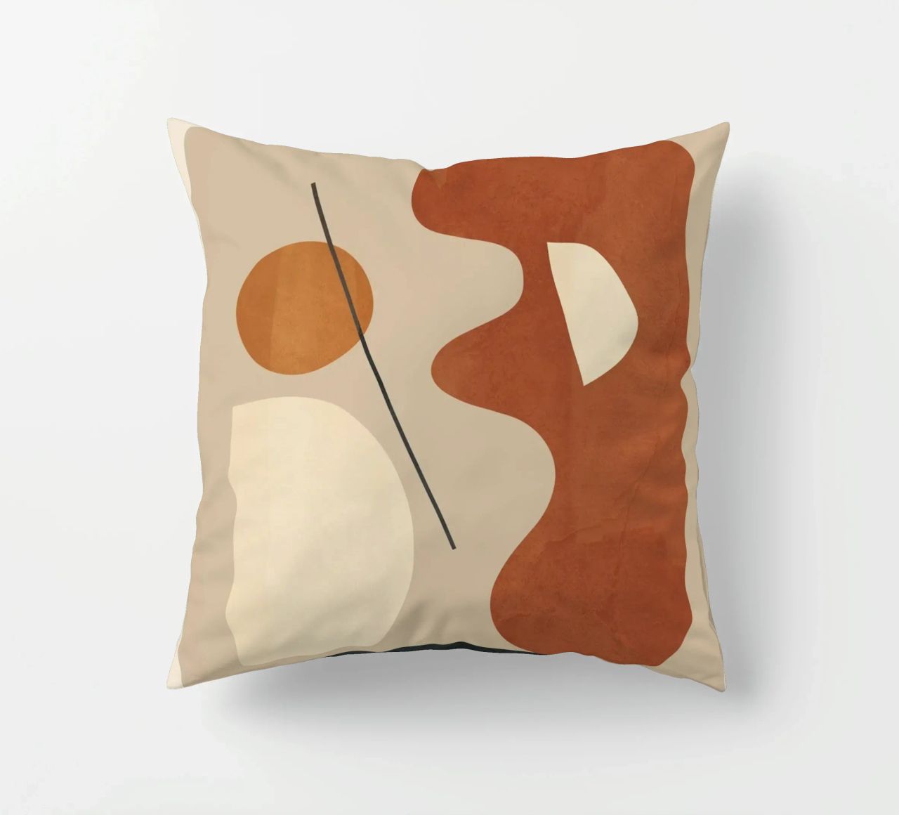 Modern Minimal Shapes 3 cuscino da Flow Line