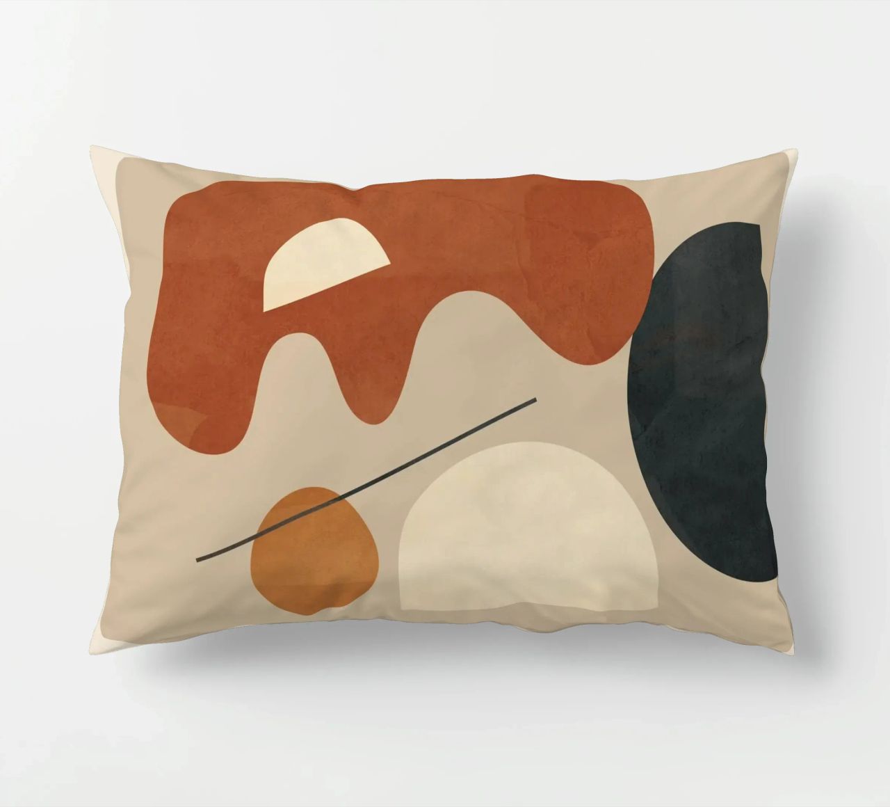 Modern Minimal Shapes 3 cuscino da Flow Line