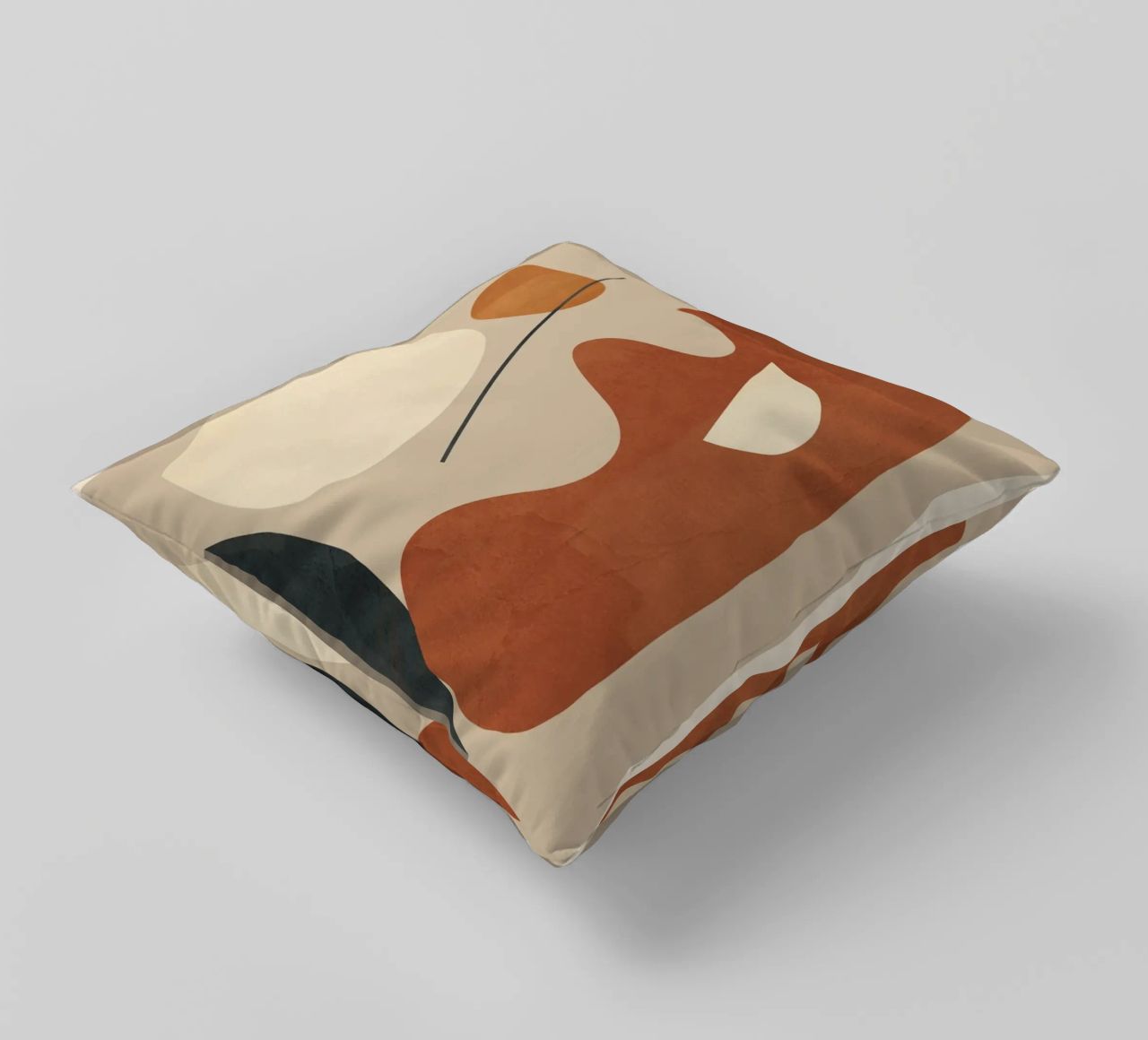 Modern Minimal Shapes 3 cuscino da Flow Line