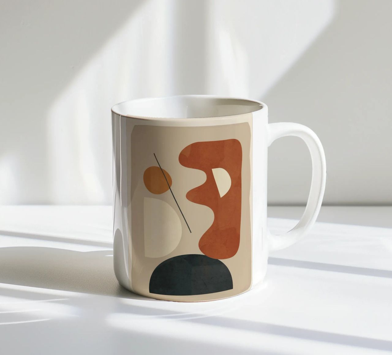 Modern Minimal Shapes 3 tazza in ceramica da Flow Line