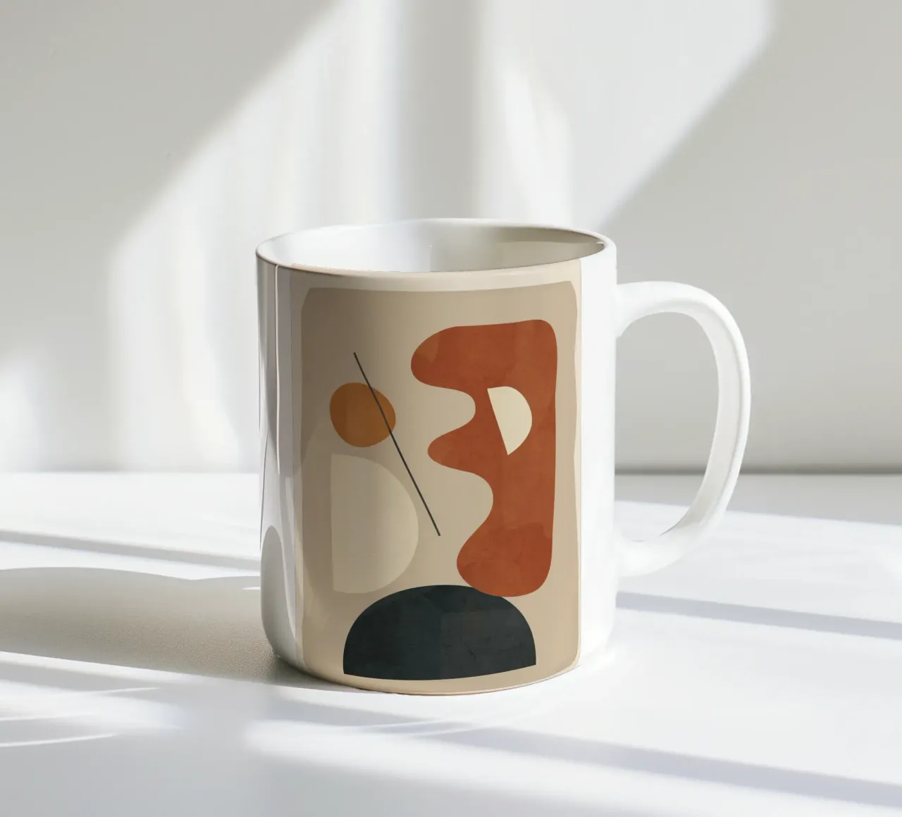 Modern Minimal Shapes 3 tazza in ceramica da Flow Line