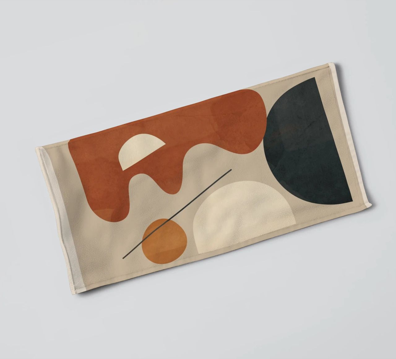 Modern Minimal Shapes 3 asciugamano da bagno da Flow Line