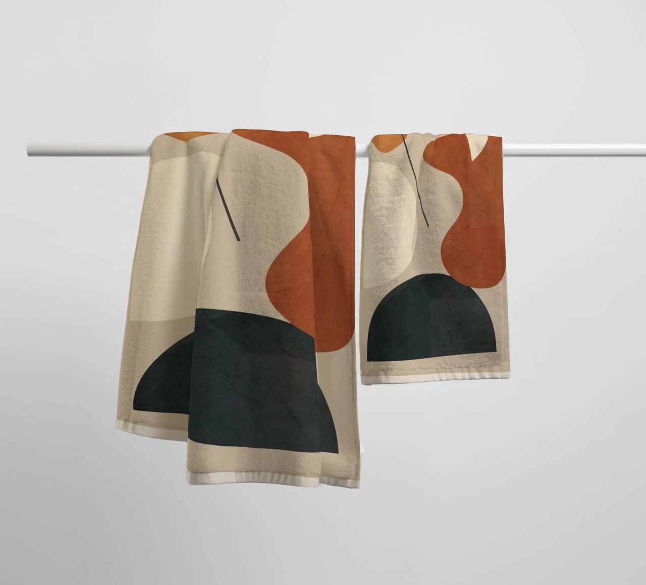 Modern Minimal Shapes 3 asciugamano da bagno da Flow Line