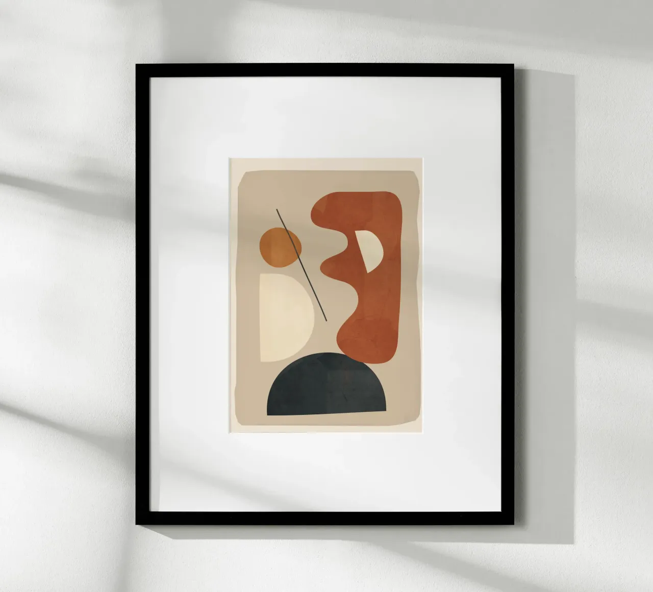 Modern Minimal Shapes 3 poster da Flow Line