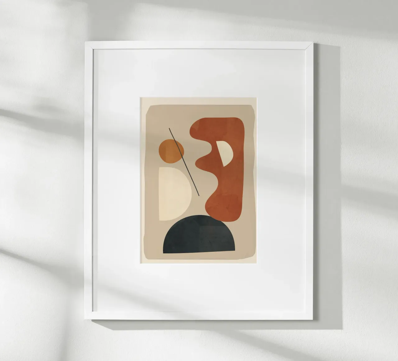 Modern Minimal Shapes 3 poster da Flow Line