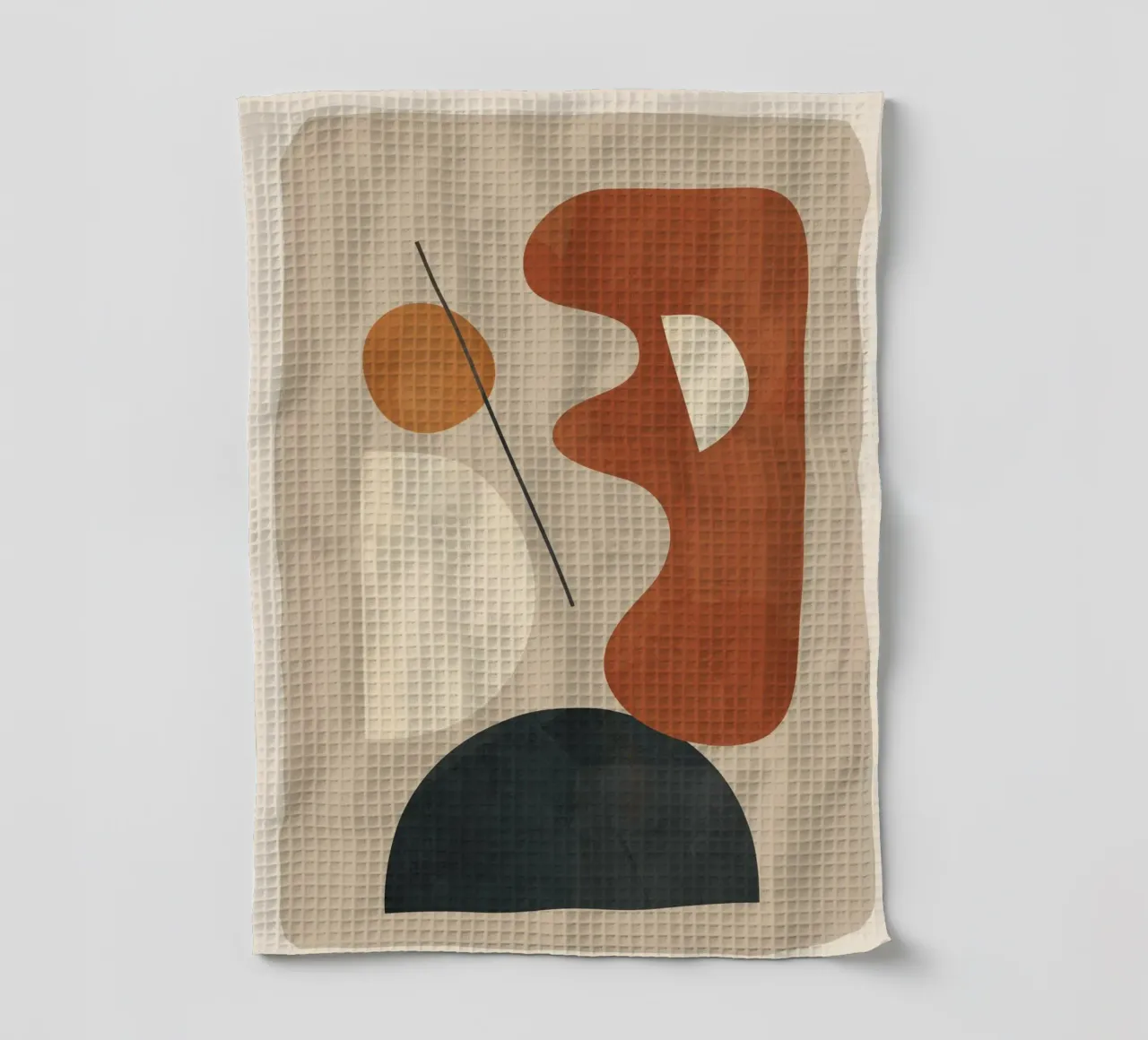 Modern Minimal Shapes 3 torchon de Flow Line