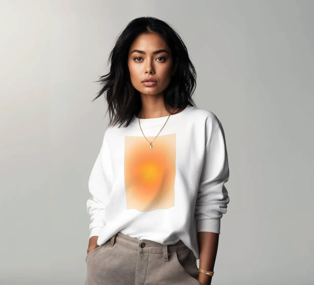Glow Forms - Warm Fade Sweatshirt von SMPLE