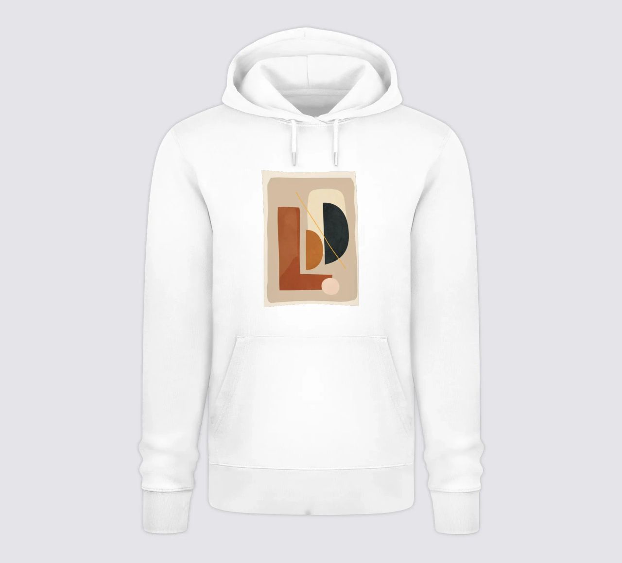 Modern Minimal Shapes 4 felpa con cappuccio da Flow Line