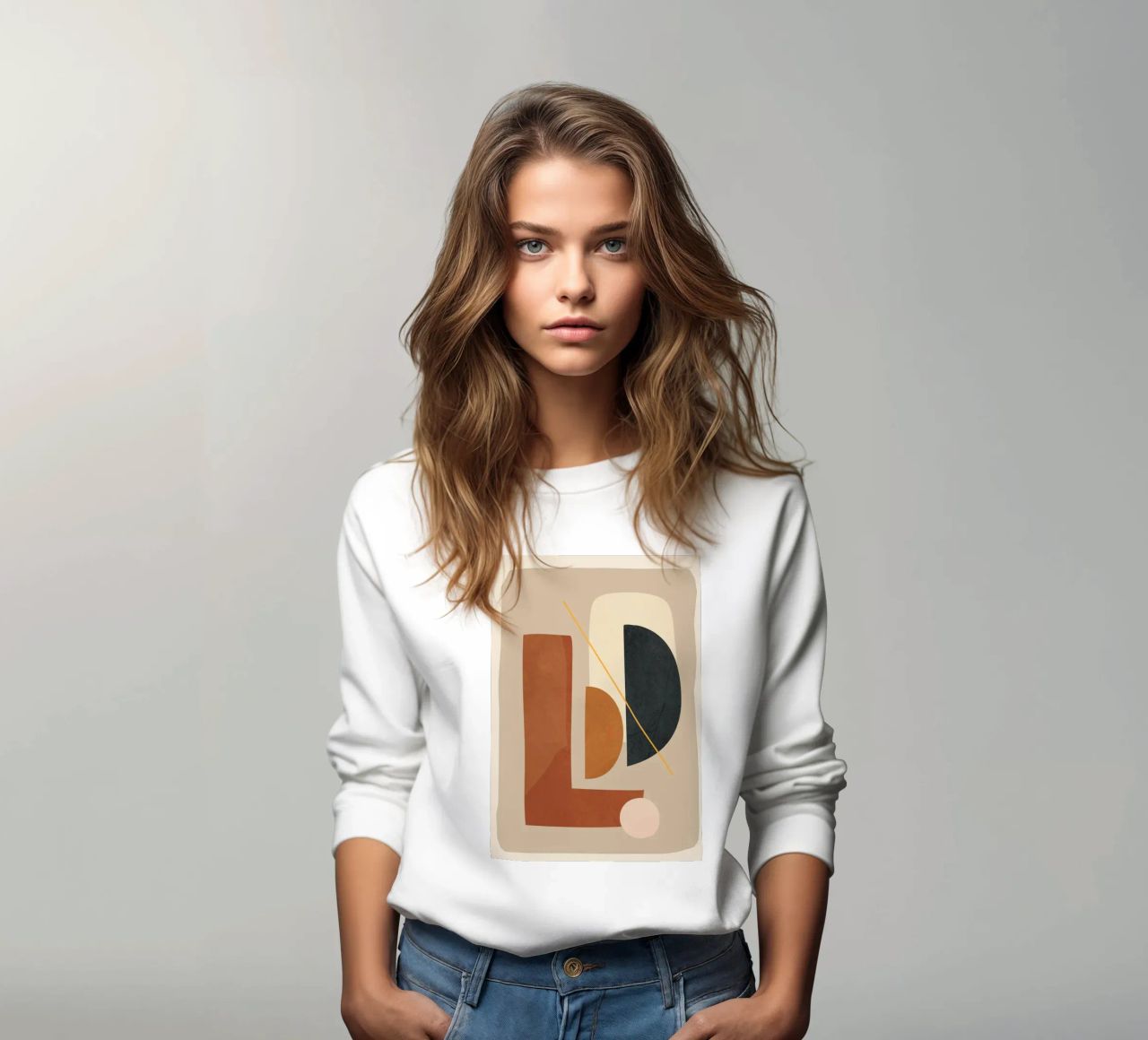 Modern Minimal Shapes 4 felpa da Flow Line