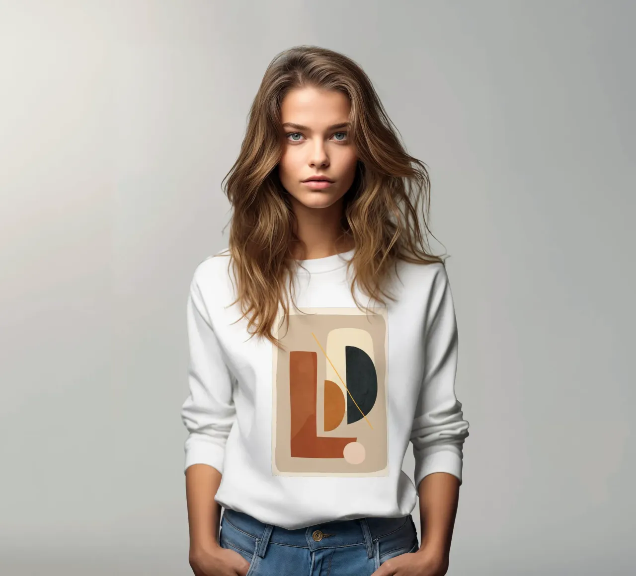 Modern Minimal Shapes 4 felpa da Flow Line