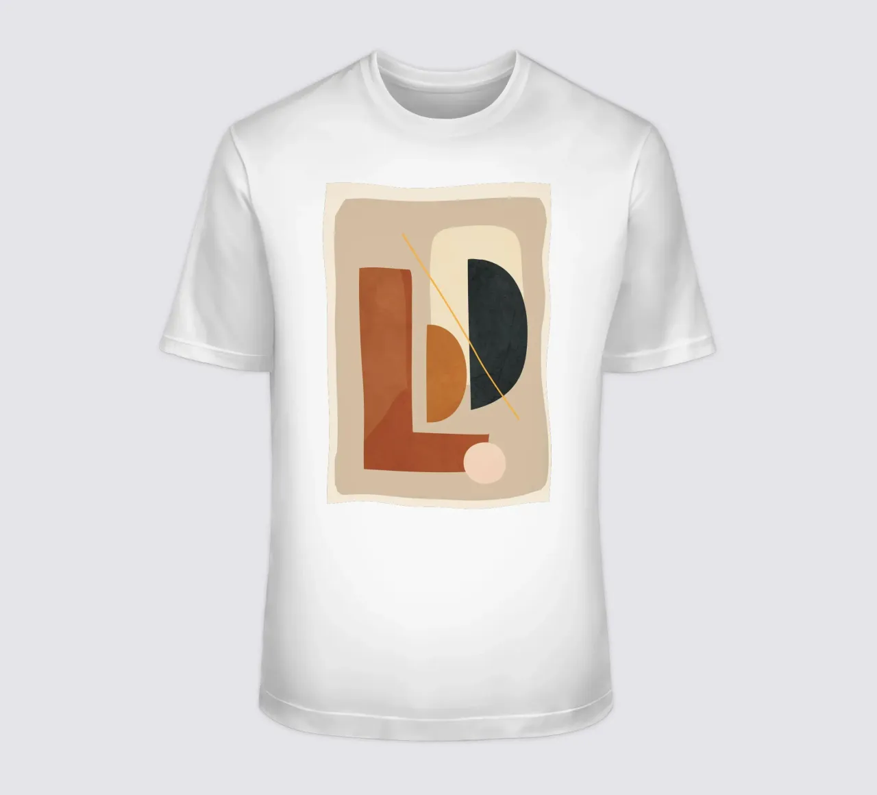 Modern Minimal Shapes 4 t-shirt da Flow Line