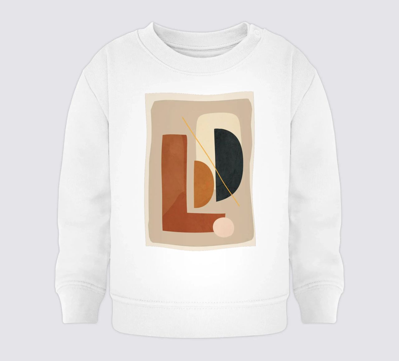 Modern Minimal Shapes 4 felpa neonato da Flow Line