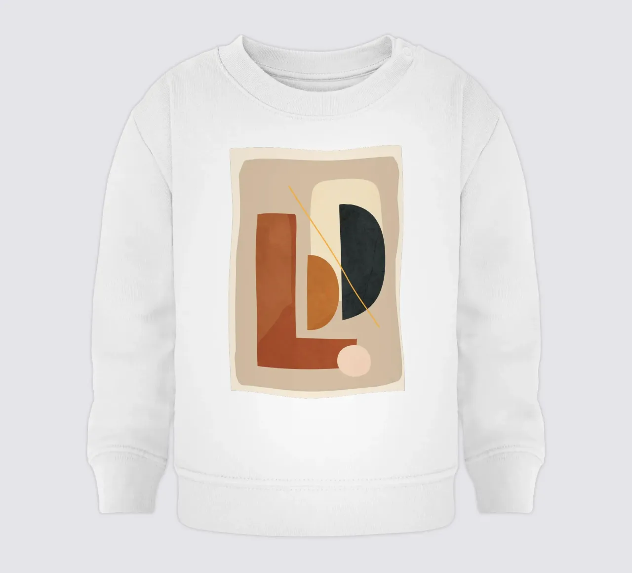 Modern Minimal Shapes 4 felpa neonato da Flow Line