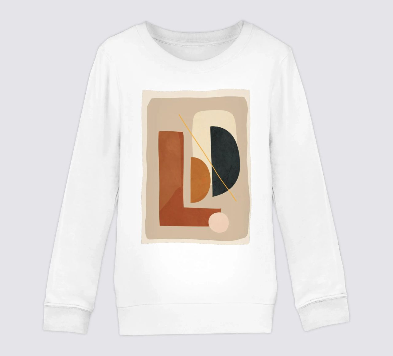 Modern Minimal Shapes 4 felpa bambino da Flow Line