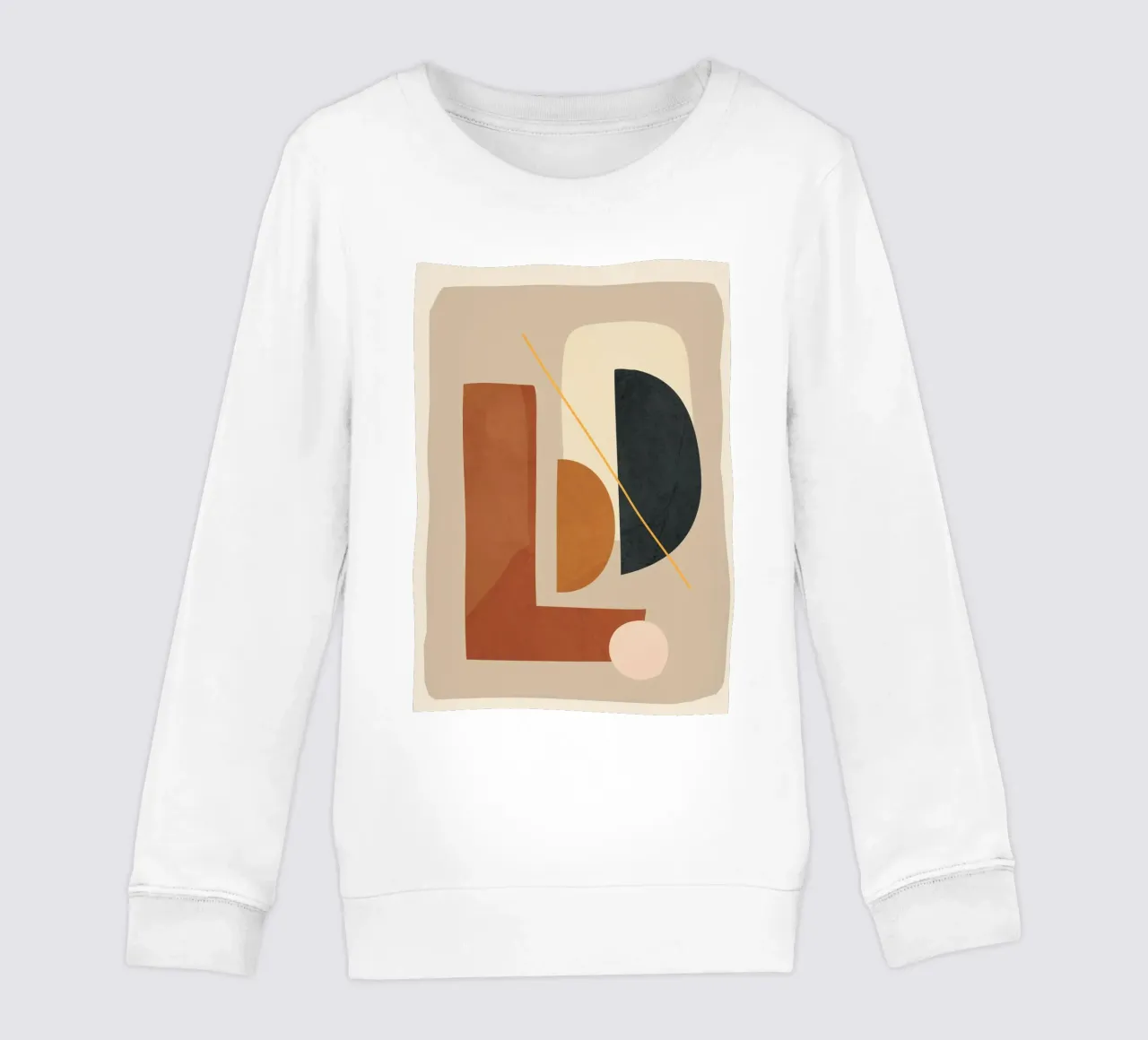 Modern Minimal Shapes 4 felpa bambino da Flow Line