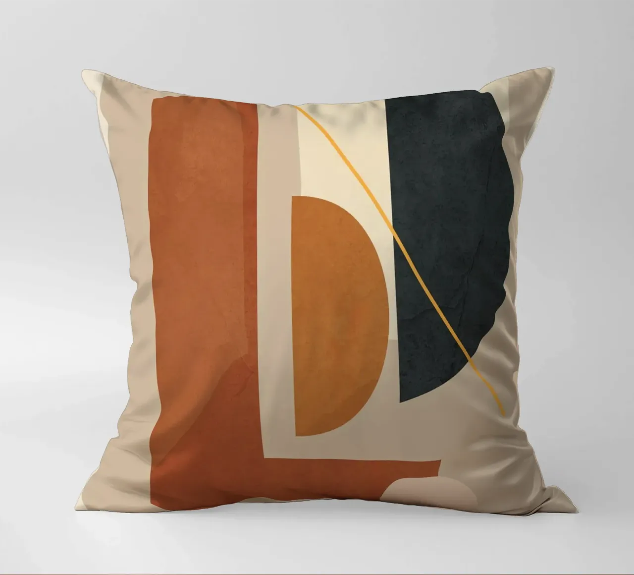 Modern Minimal Shapes 4 Kissen von Flow Line