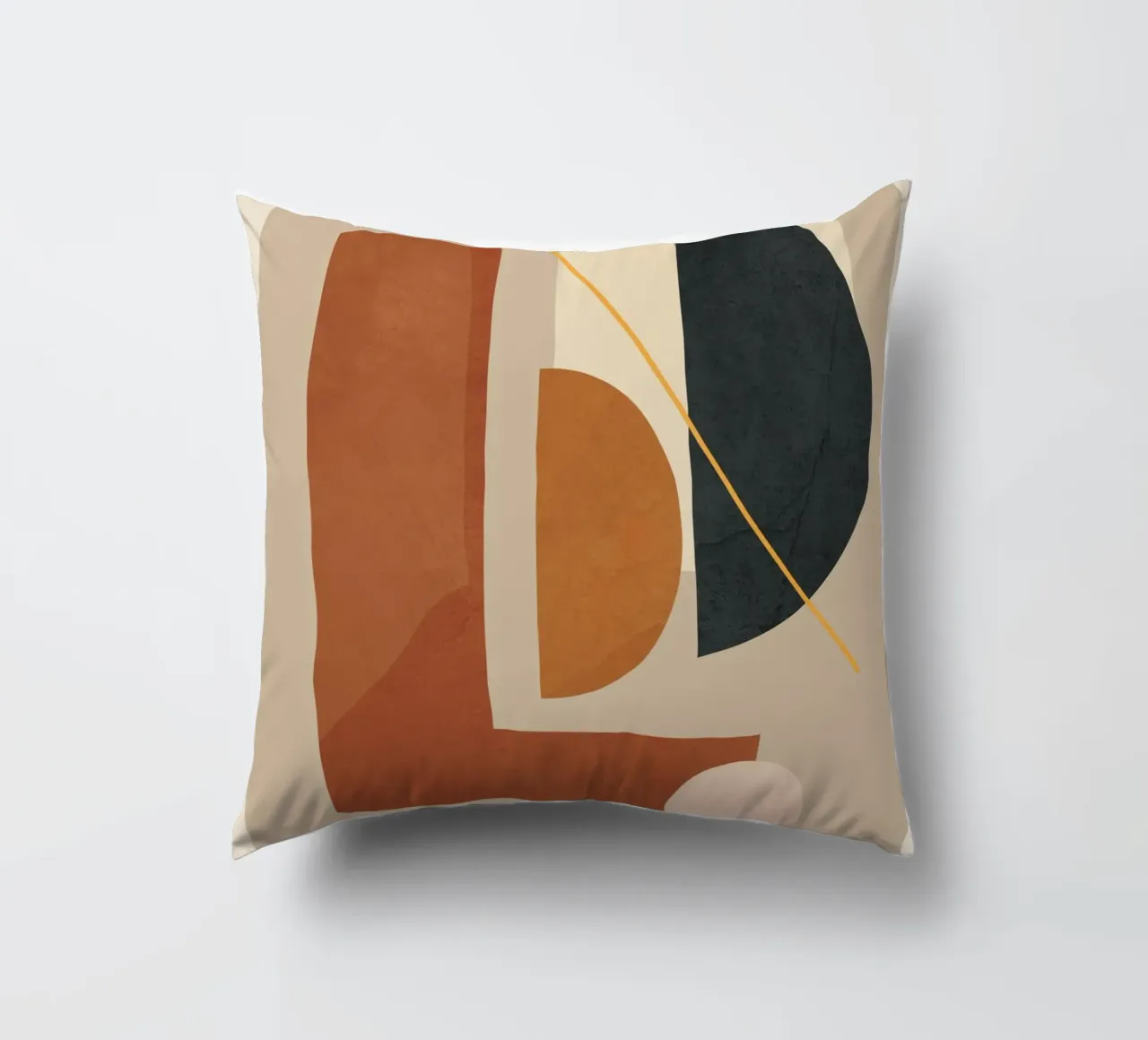 Modern Minimal Shapes 4 cuscino da Flow Line