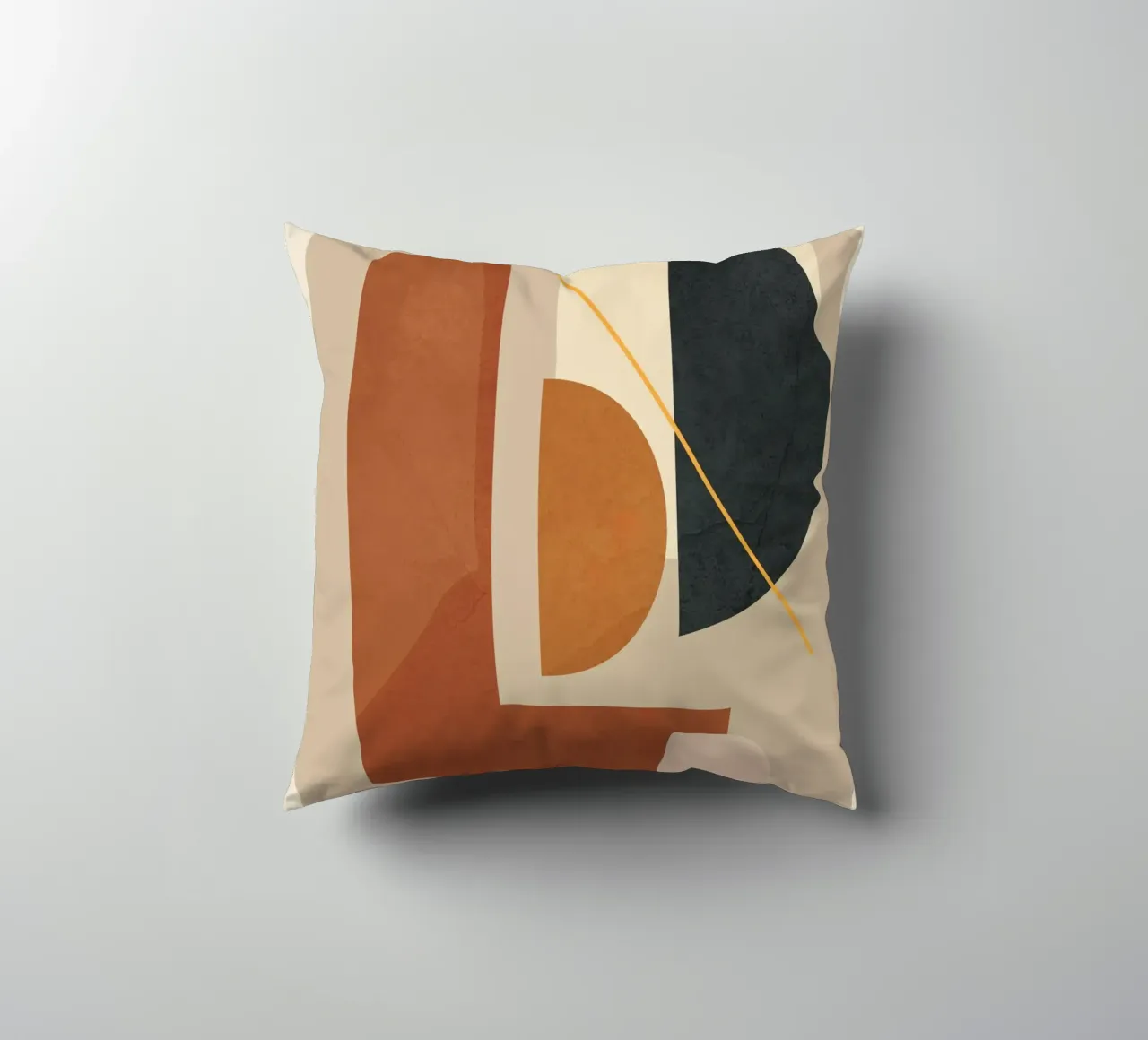 Modern Minimal Shapes 4 Kissen von Flow Line