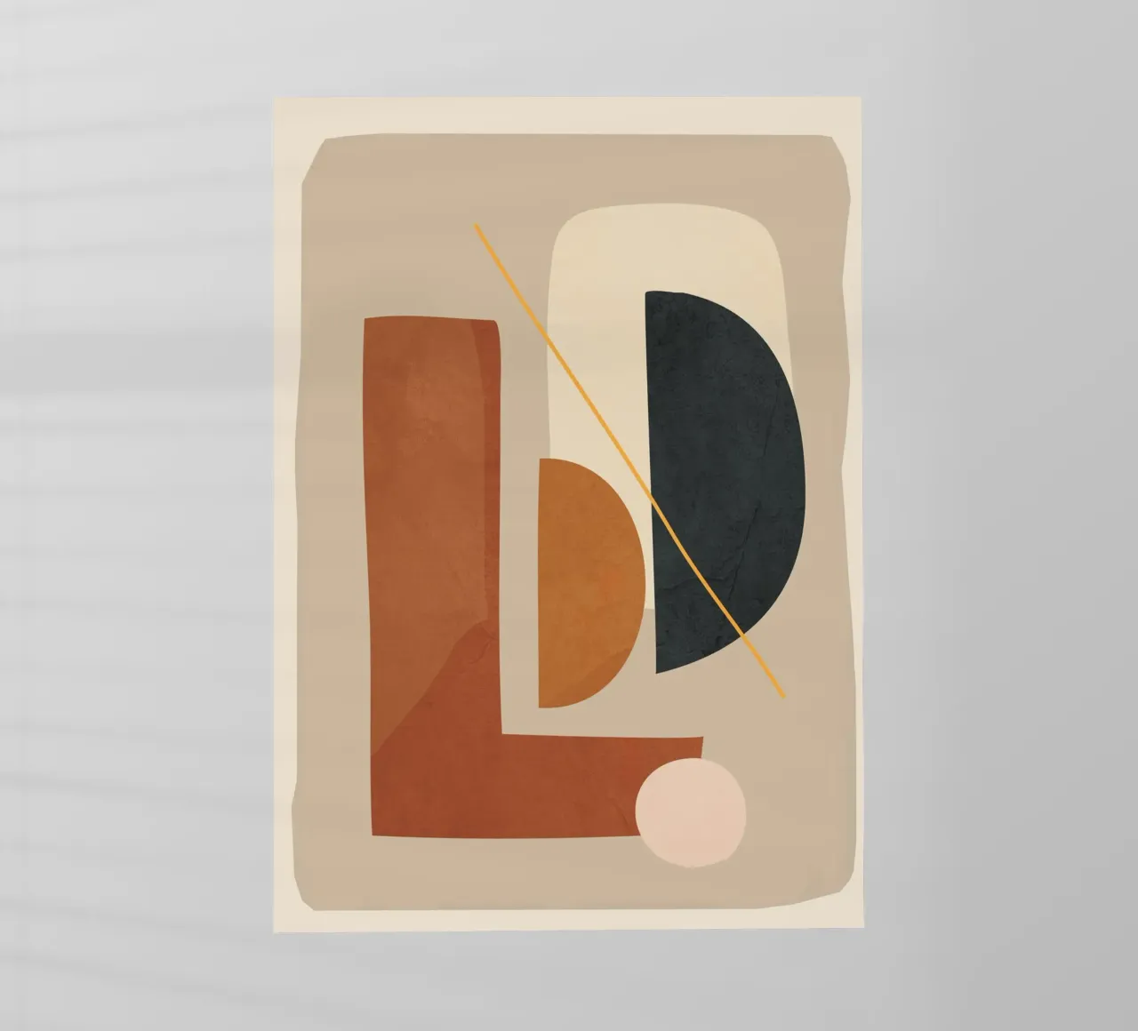 Modern Minimal Shapes 4 pellicola backlit da Flow Line