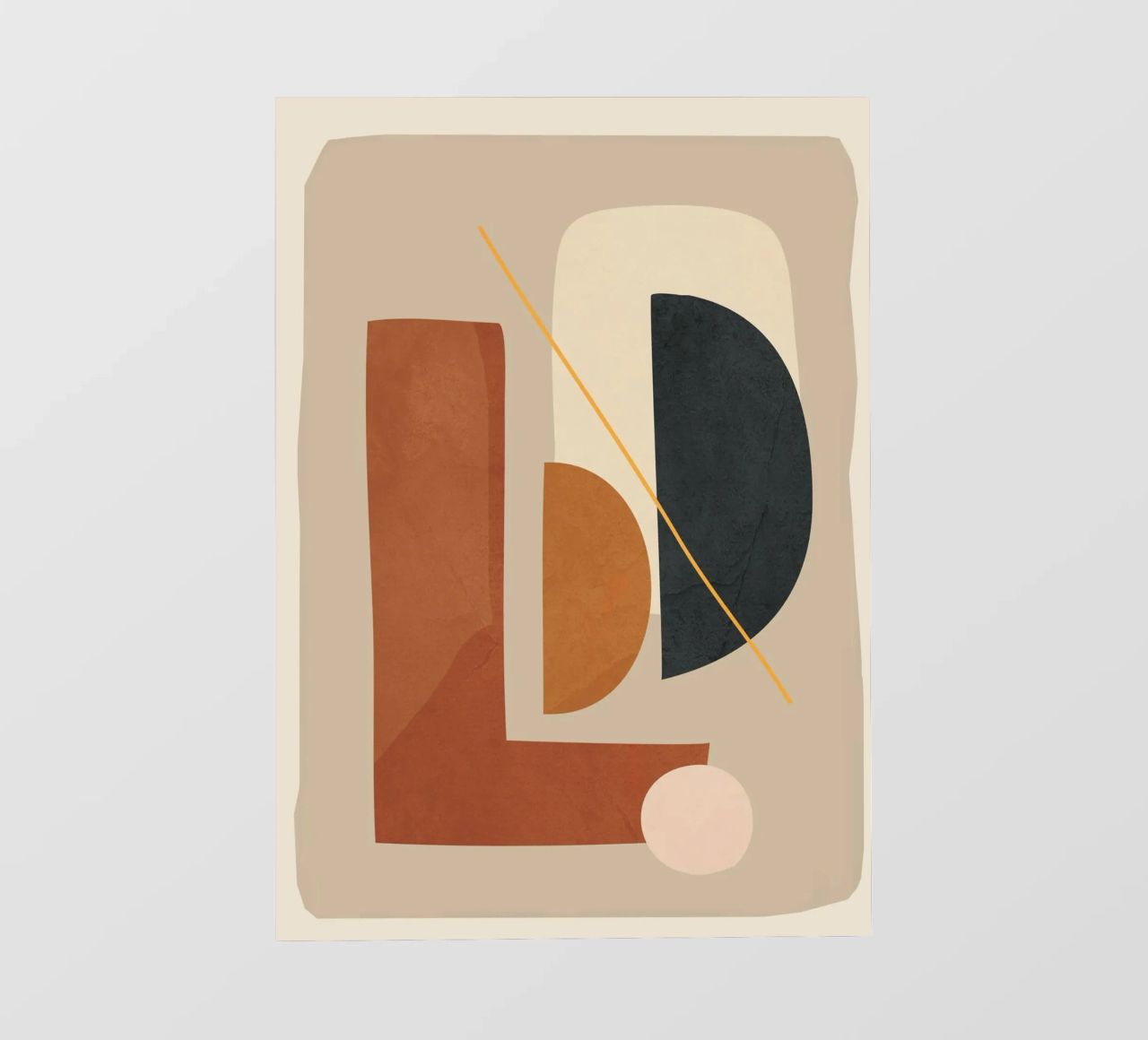 Modern Minimal Shapes 4 pellicola backlit da Flow Line