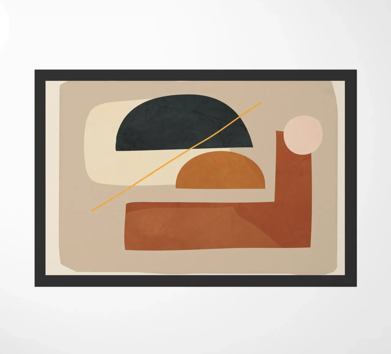 Modern Minimal Shapes 4 deurmat van Flow Line