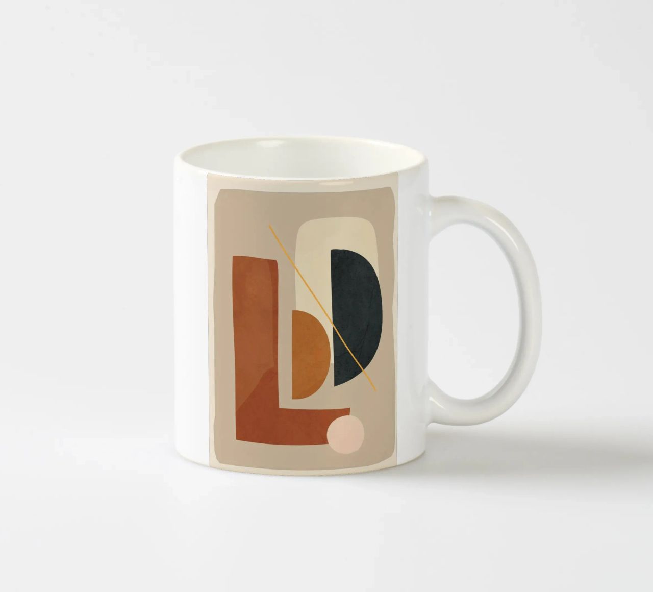 Modern Minimal Shapes 4 tazza in ceramica da Flow Line