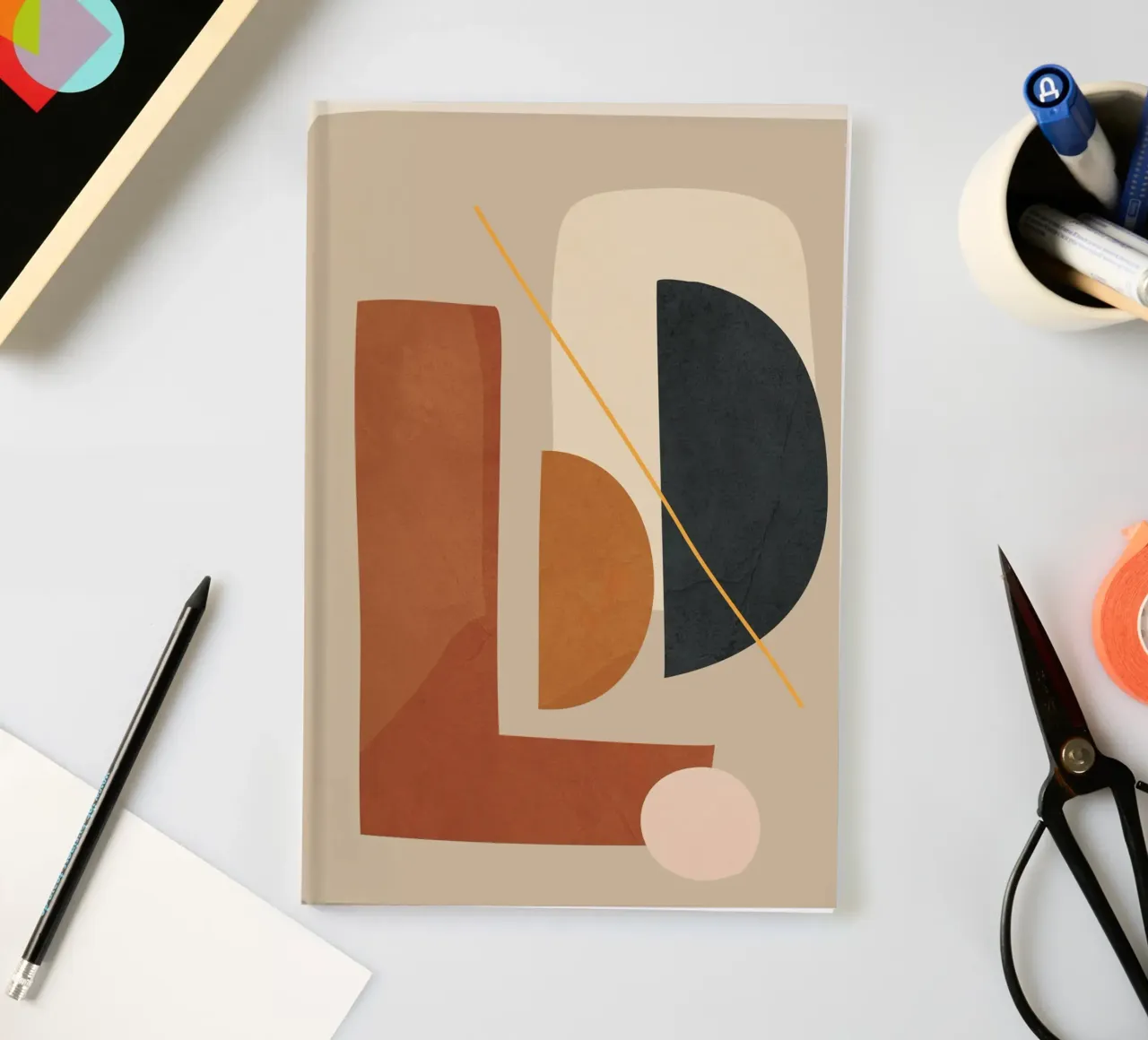 Modern Minimal Shapes 4 notebook by Flow Line
