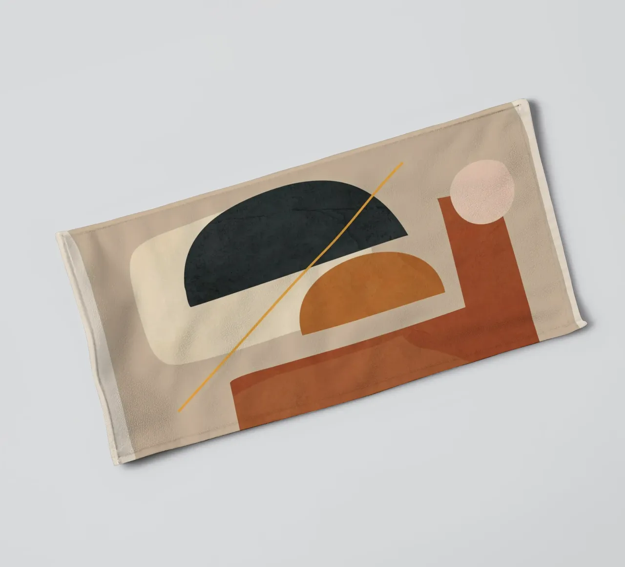 Modern Minimal Shapes 4 serviette de bain de Flow Line