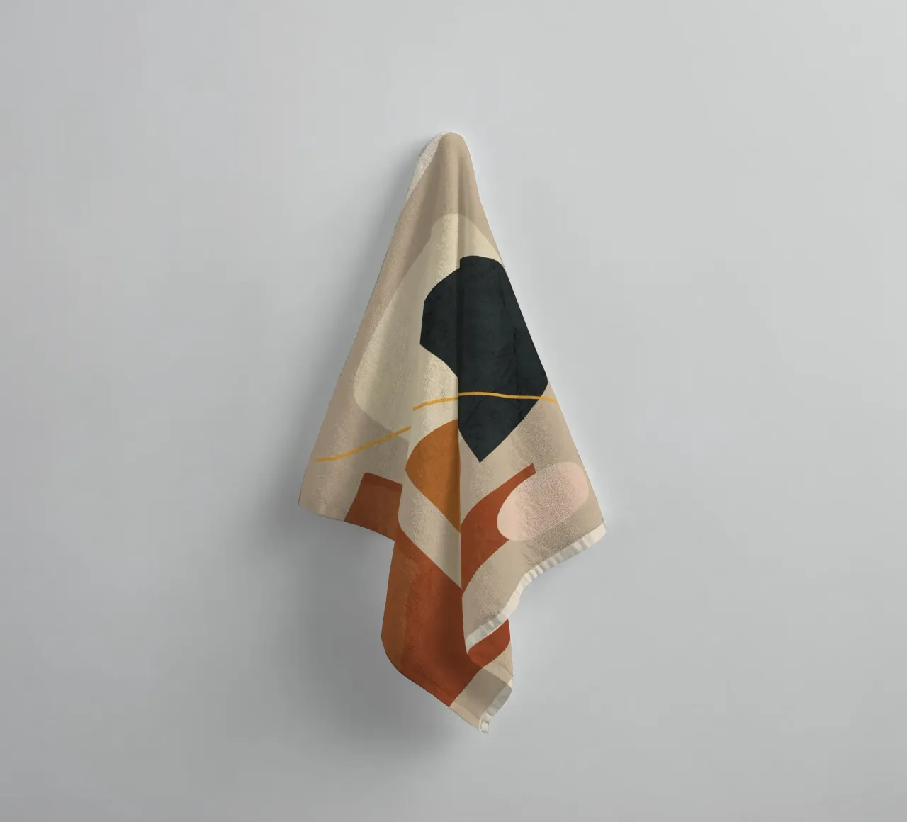 Modern Minimal Shapes 4 serviette de bain de Flow Line