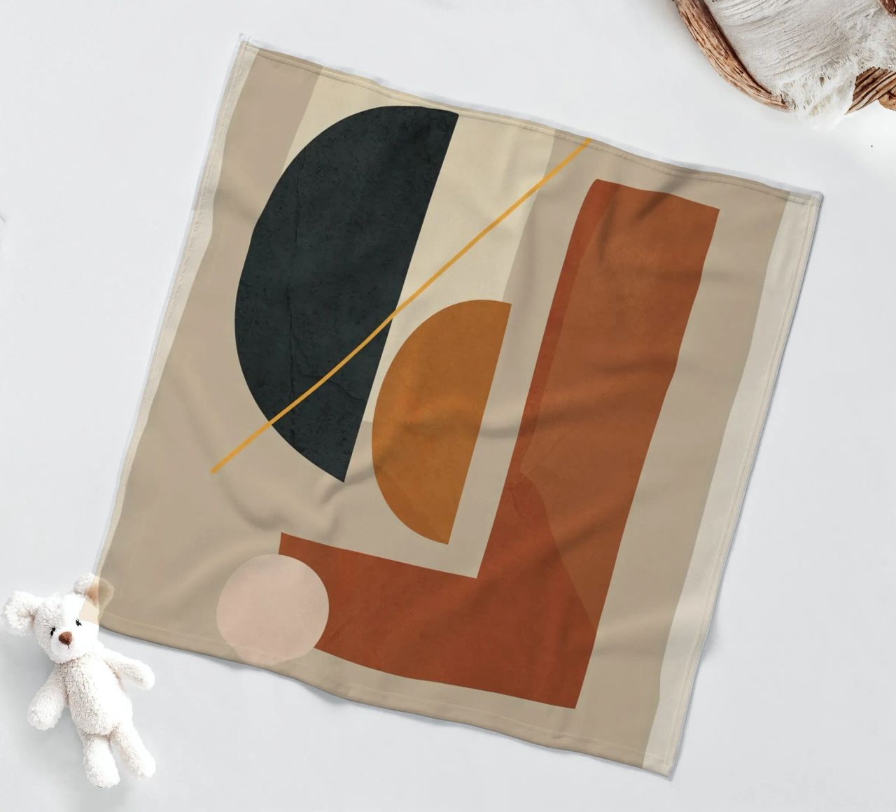 Modern Minimal Shapes 4 coperta in pile da Flow Line