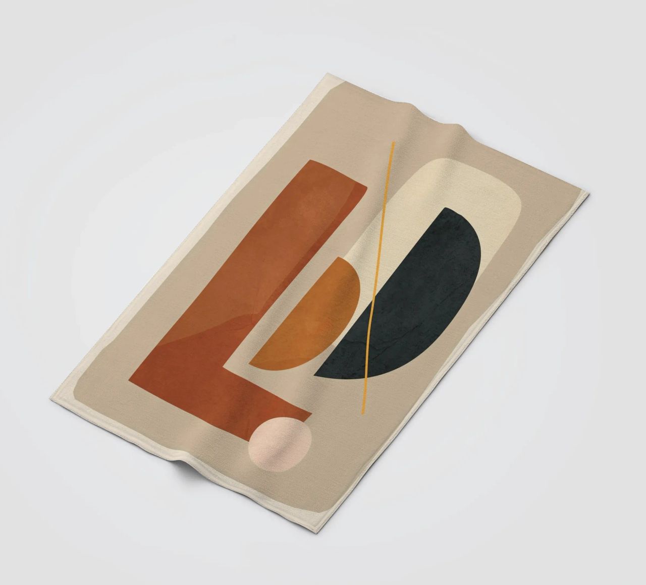 Modern Minimal Shapes 4 coperta in pile da Flow Line