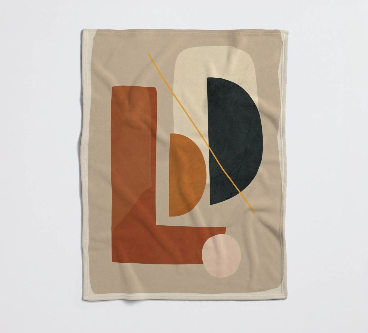 Modern Minimal Shapes 4 coperta in pile da Flow Line