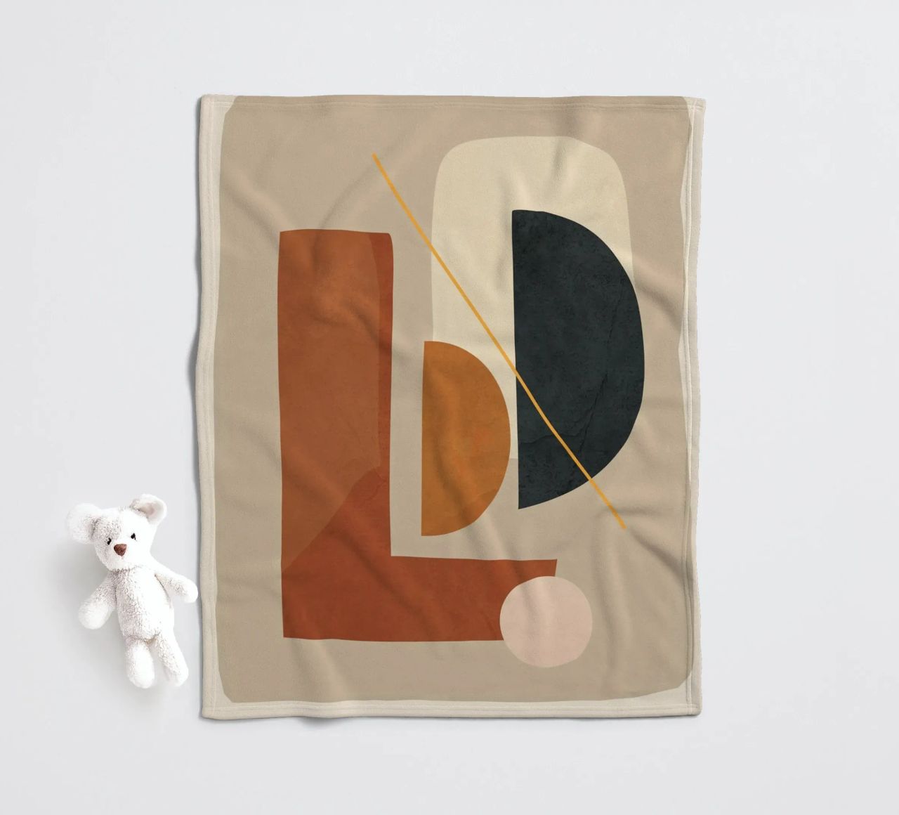 Modern Minimal Shapes 4 coperta in pile da Flow Line